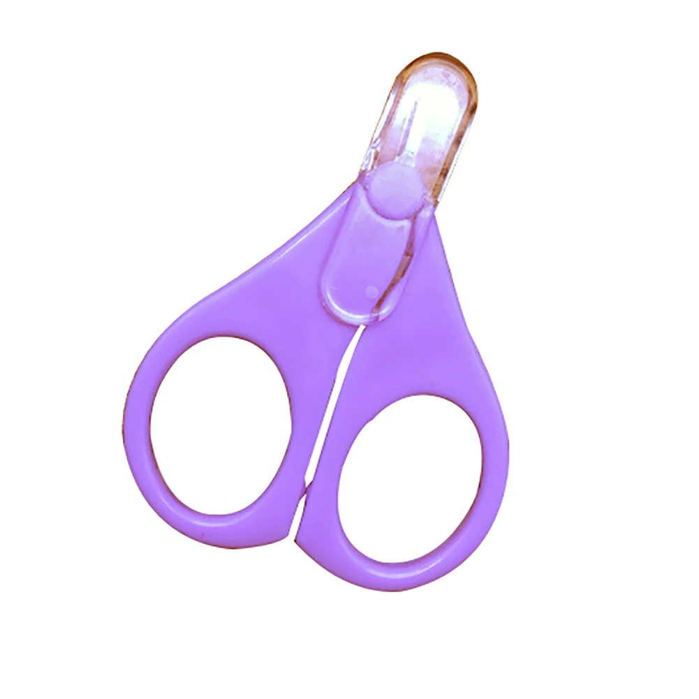 Безопасные кусачки для ногтей, ножницы, резак для новорожденных, уход за младенцем, удобный ежедневный инструмент для маникюра, кусачки для ногтей - Color: Purple