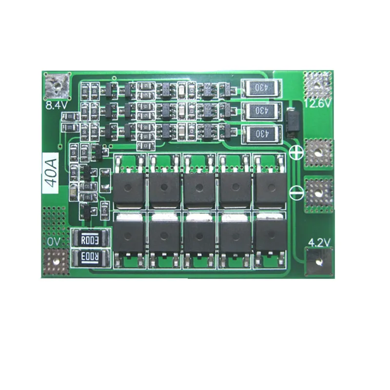 3 S 40A 11.1 В 12.6 В 18650 защиты литиевая батарея доска с сбалансированный версия для буровых 40A ток