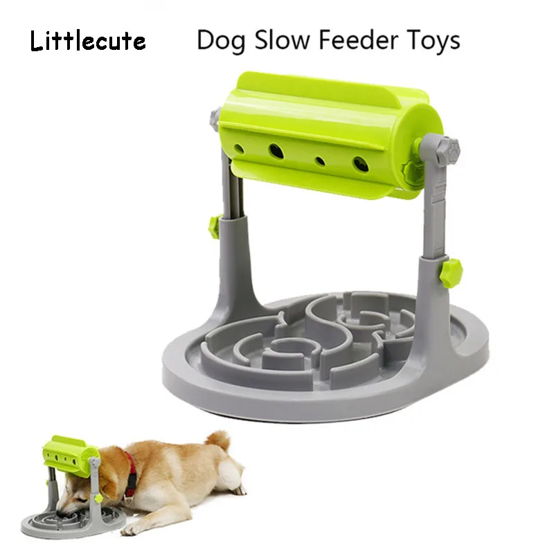 

Food Treated Dog Toys Food Feeder Educational Dog Puzzle Toys Interactive IQ Training Game Toy Anti Choke Slower Feeder Bowl
