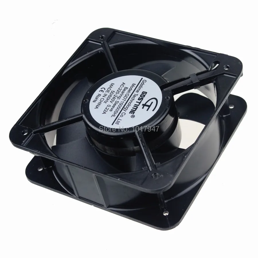 

20 PCS lot Gdstime AC 220V 240V 2Wire 15cm 150x50mm Cooling Fan Motor