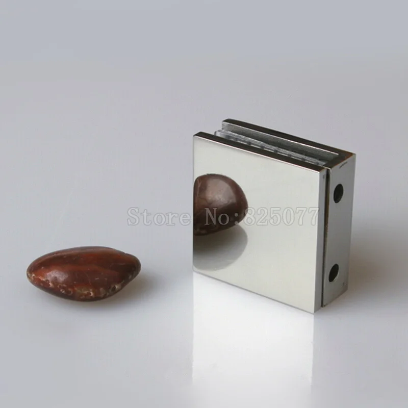 4PCS Cast 304 stainless steel U shaped 0 degree wall to glass hinge