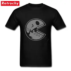 XXXL PAC череп компьютерная игра Puck MAN Рубашка Для мужчин простой Дизайн ERS Рубашка с короткими рукавами высокое качество футболка Guy 90 s Костюмы