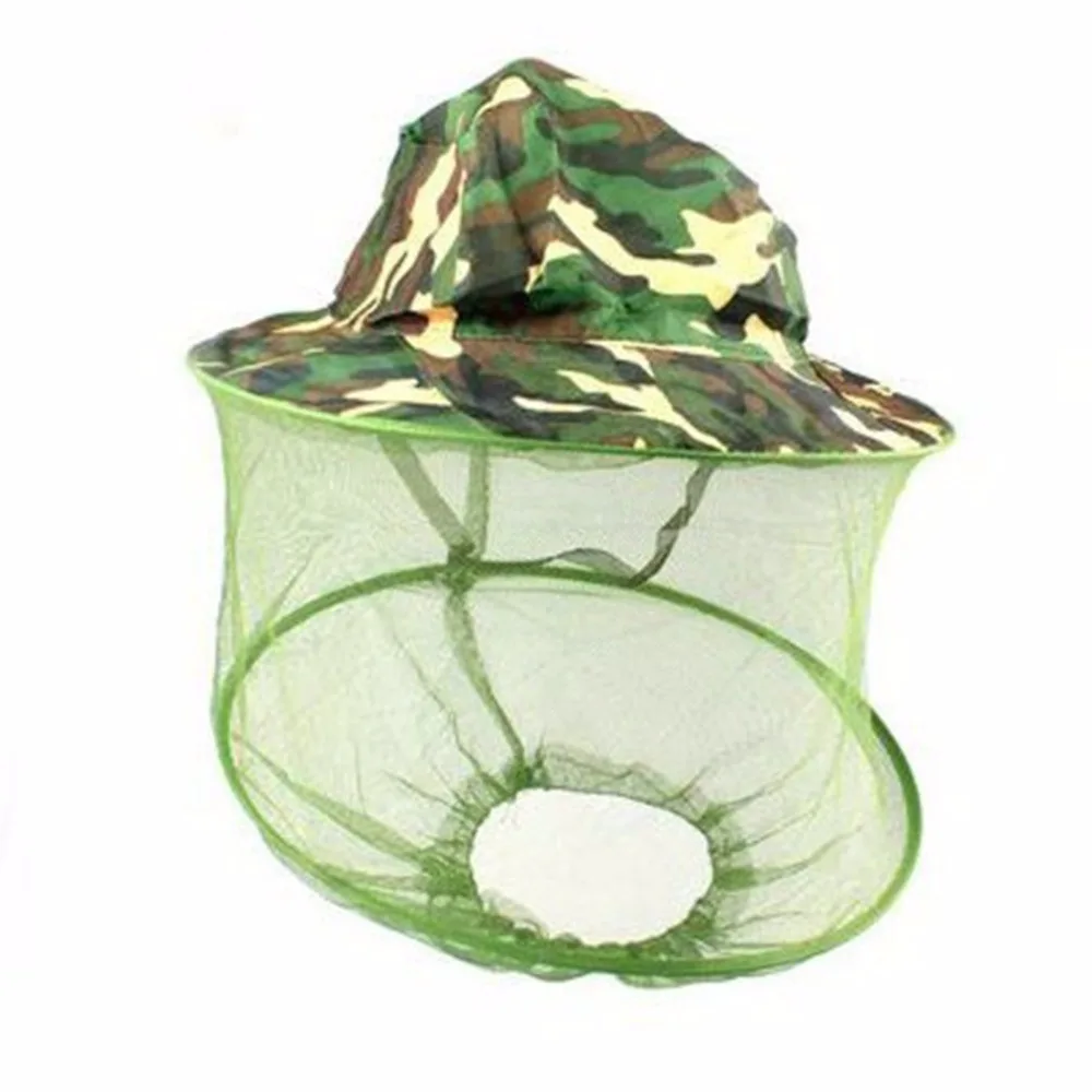 

Outdoor Fishing Ventilated All Seasons Anti-mosquito Bee Bug Insect Sting Proof Mesh Cap Hat Sunscreen Camouflage Hat