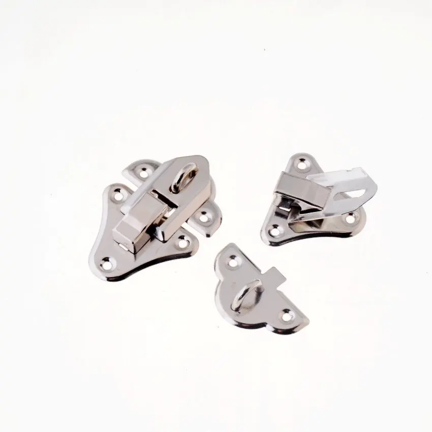 

Free Shipping-1 Set Toggle Catch Suitcase Case Box Trunk Box Silver Tone 5.0cm x 3.5cm F1442