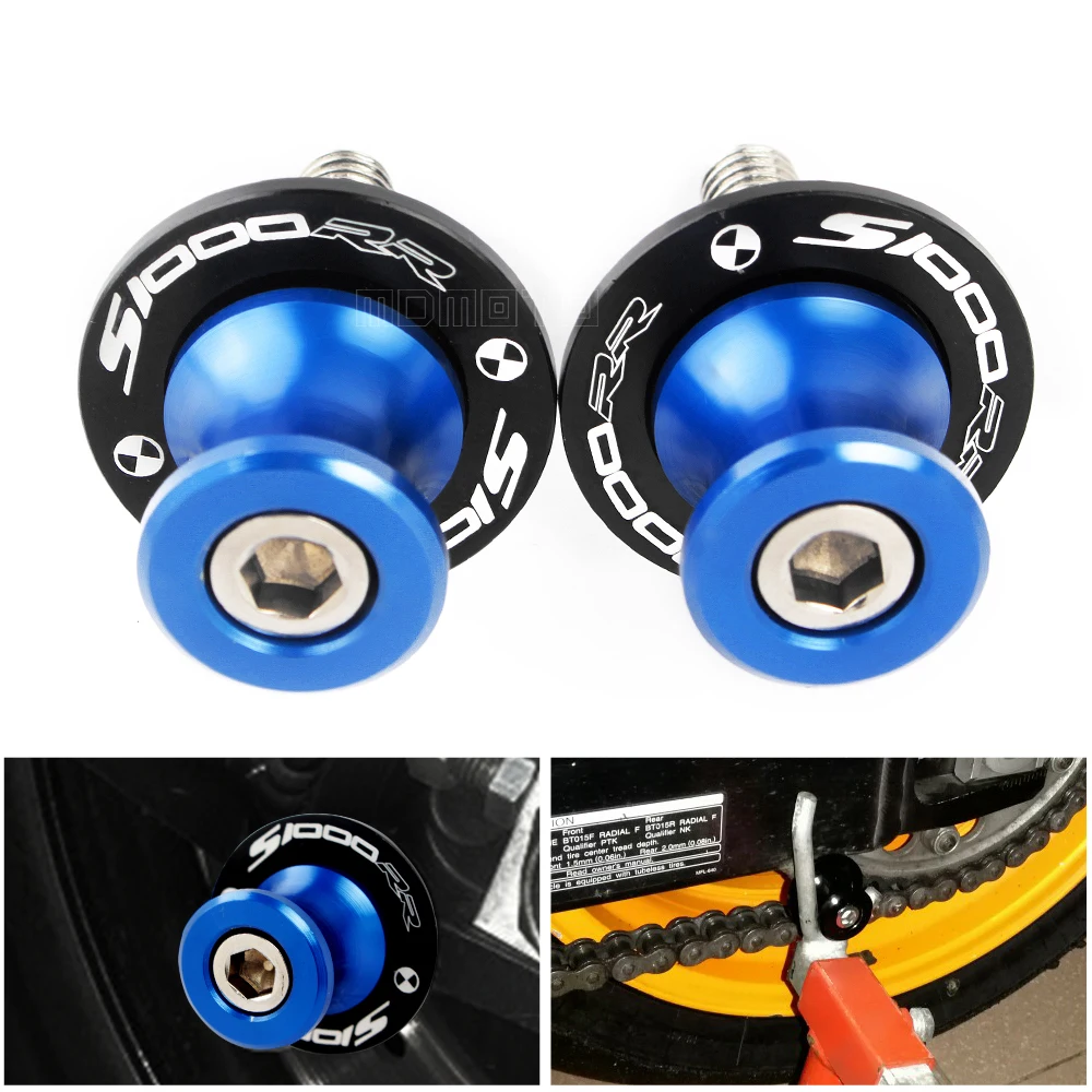 

For BMW S1000RR HP4 S1000R S1000XR s1000 XR s 1000 RR R 8MM Motorcycle CNC Swingarm Spools slider stand Screws accessories part