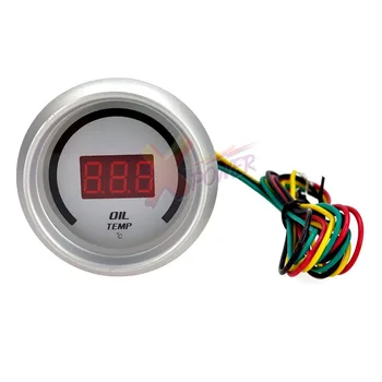 

Xpower-New 2" 52mm LED Pointer Indicator Oil Temperature Gauge Car Vehicle Motor