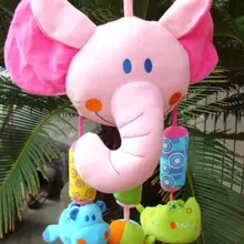 Кэндис Го плюшевые игрушки кукла розовый слон животных кровать повесить Windbell Эолийский Белл кольцо Погремушка детские погремушки Mobiles подарок 1 шт