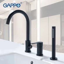 GAPPO bathtub Faucet waterfall bathroom bathroom tap mixer sink faucet rainfall water black mixer Wall Mounted Faucets taps GAPPO bathtub Faucet waterfall bathroom bathroom tap mixer sink faucet rainfall water black mixer Wall Mounted Faucets taps