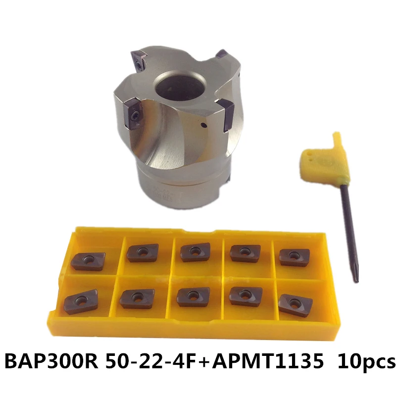 MT2 FMB22 M10 хвостовиком BAP400R/BAP300R 50 22 лицо фрезерный с ЧПУ резак+ 10 шт. APMT1604 /1135 вставки для Мощность инструмент