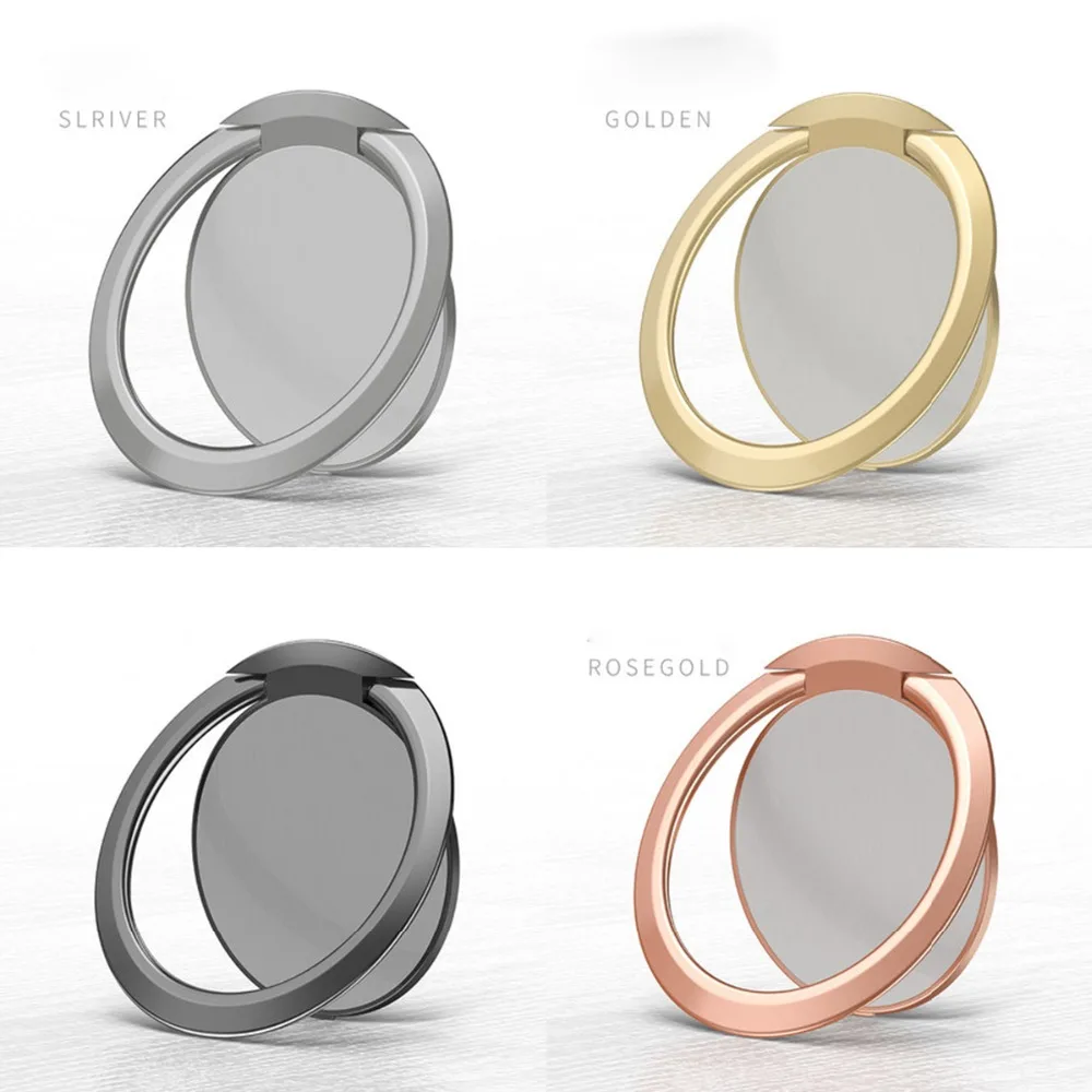 ultra-thin metal finger Ring Universal In Car Magnetic Dashboard Phone Mount Holder Stand For Samsung For Iphone 8 Strong Magnet