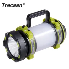 Перезаряжаемый портативный прожектор Многофункциональный высокомощный водонепроницаемый Светодиодный прожектор Открытый охотничий фонарь для кемпинга