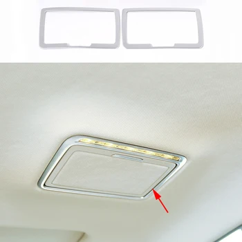 

2pcs Chrome plate ABS Rear Reading Light Frame Cover Trim For Mercedes-Benz E Class W213 2017