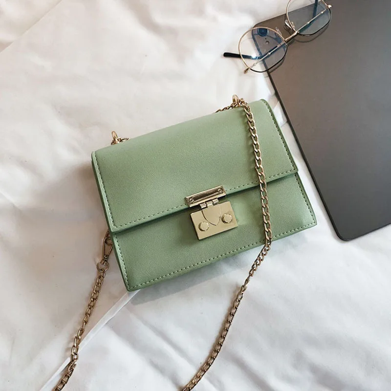 

Hot Women Waterproof Mini Leather Shoulder Bag with Adjustable Metal Chain BVN66
