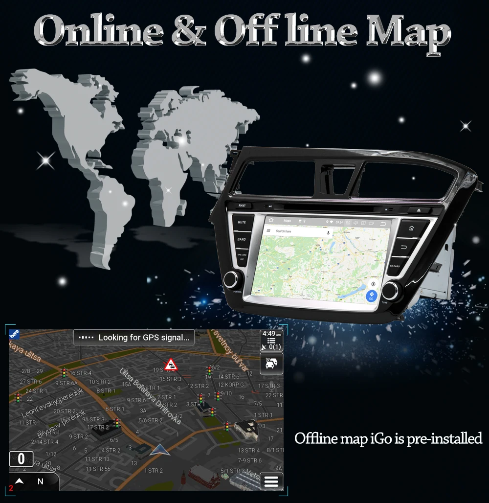 Perfect Owtosin 2 din Android 9.0 Car DVD Radio For Hyundai I20 2014 2015 2016 2017 2018 Car GPS Navigation Autoradio 4GB RAM 32GB ROM 10