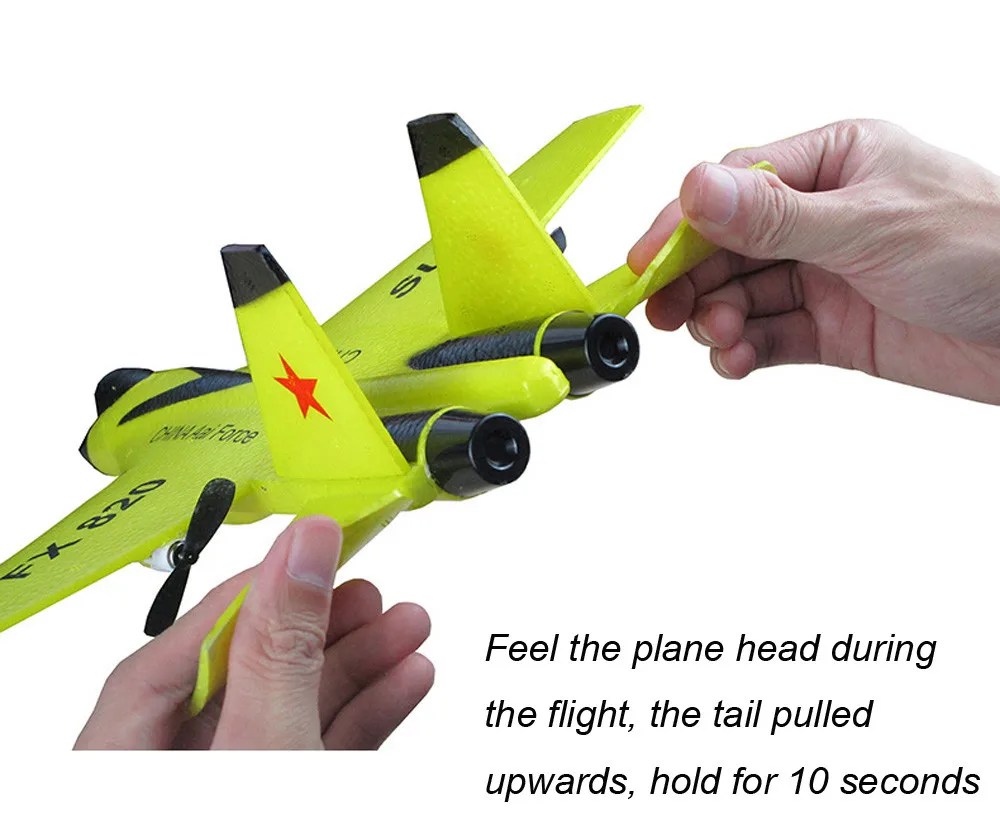 リモコン付きフォーム飛行機,泡グライダーのおもちゃ,バブル,耐衝撃性,屋外フィギュア付き|ラジコン 飛行機| - AliExpress