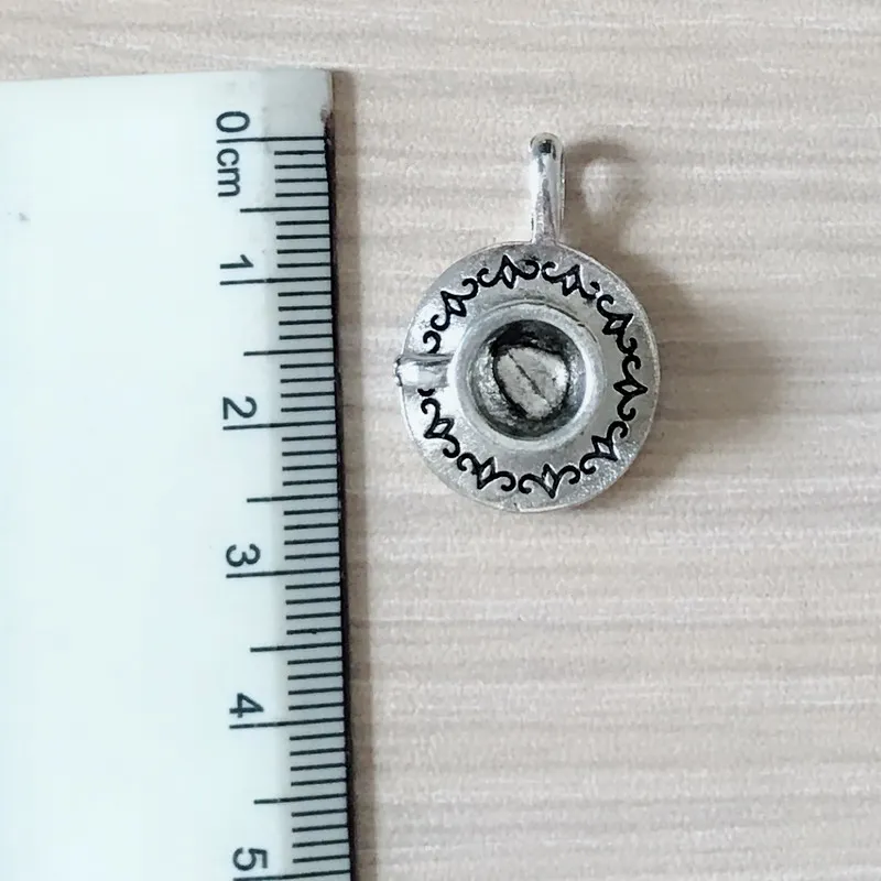 6 шт. DIY Ювелирная подвеска в виде чайной чашки античный серебряный тон кофейная чашка Подвеска Шарм для браслета ожерелье серьги молния тянет