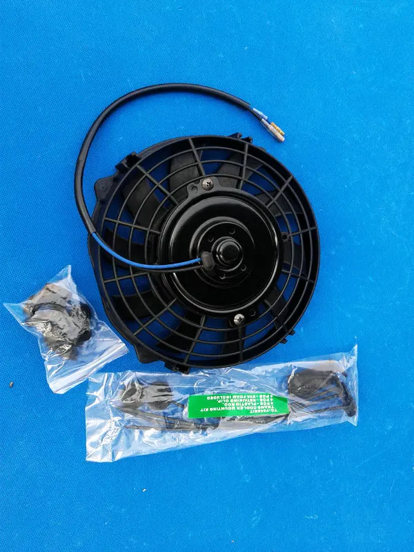 12/" 12V Slim Radiator Cooling Thermo Fan /& Mount kit MGA//MGB 12 inch universal