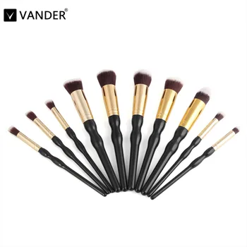 

Vander Professional 10Pcs Makeup Brushes Set Cosmetics Tools Foundation Powder Eyeshadows Lipstick Brush Kit Pincel Maquiagem
