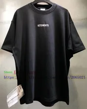 Etiqueta vetements mulheres camisetas 1:1 alta qualidade oversize 280g penteados de algodão vetements t camisa