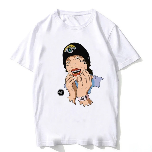 2018 Newest Lil Xan T Shirt Men Fashion Rapper Xanarchy Lil Xan
