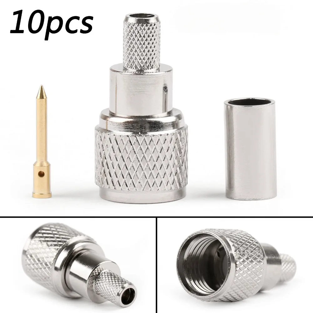 Areyourshop Mini UHF мужские обжимные соединители для телефона/U кабеля радиоантенны Motorola
