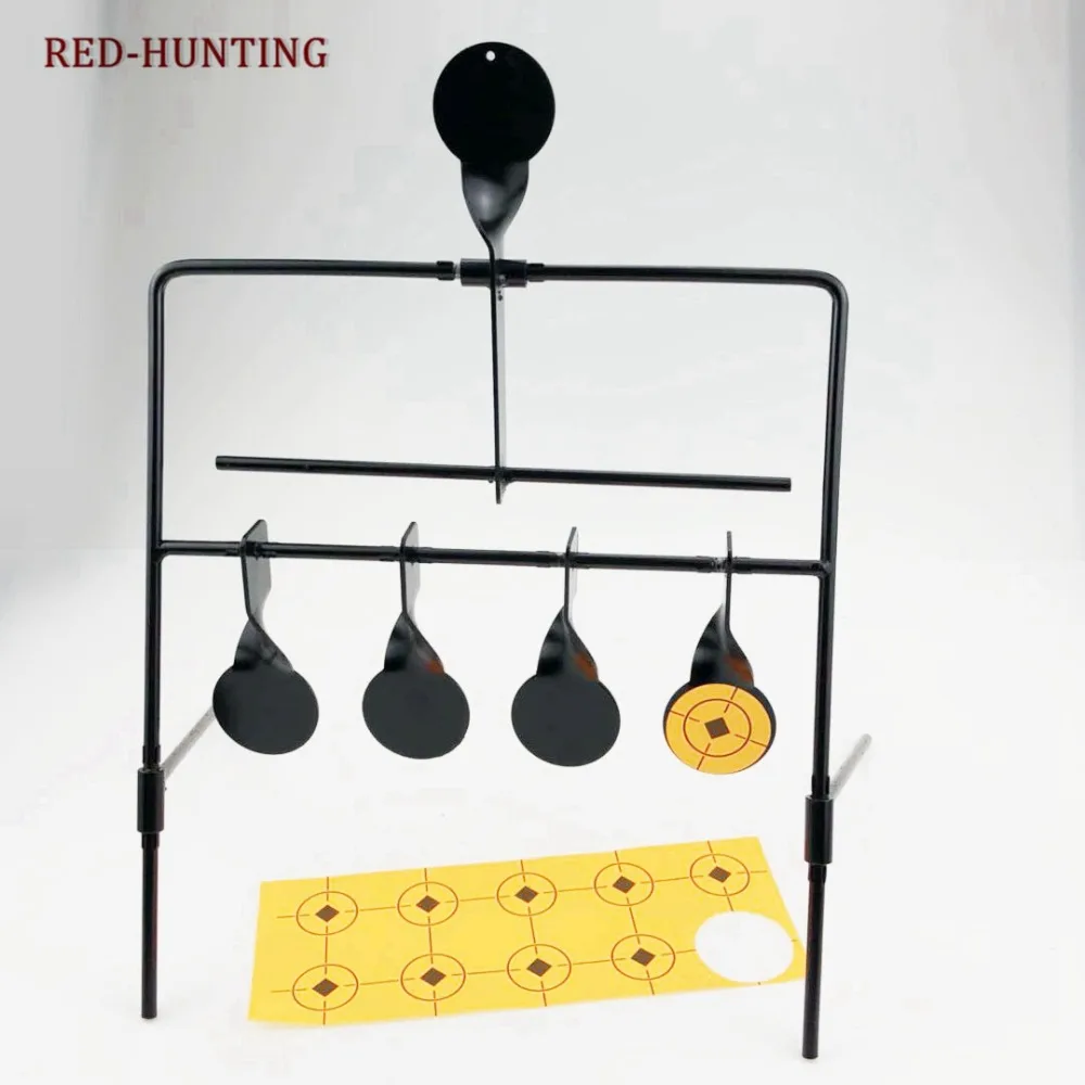 

Hot Sale Shooting Target 4 Targets Automatic Reset Rotating Outdoor Hunting Target Set Useful Target