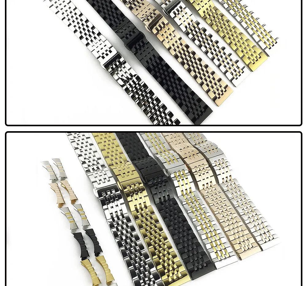 Нержавеющая сталь ремешок мужские часы аксессуары для спорта на открытом воздухе водонепроницаемый ремешок Женский браслет 14 16 мм 18 мм 20 мм 22 мм 24 мм