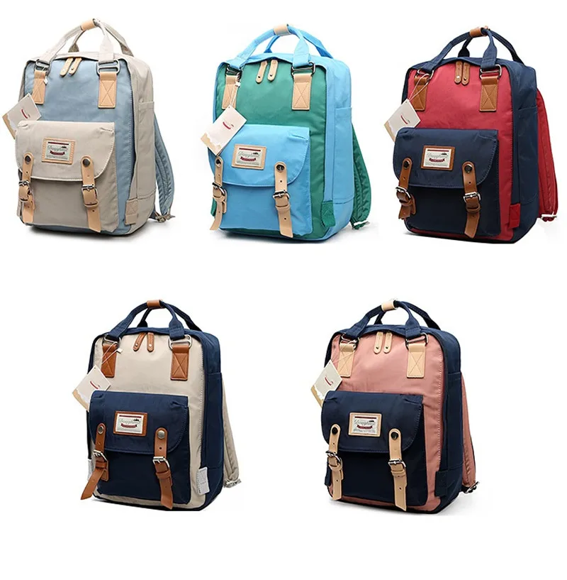 Новое поступление Лоскутные Разноцветные сумки на молнии из полиэстера модные сумки для мам женский рюкзак для хранения с двойным плечом