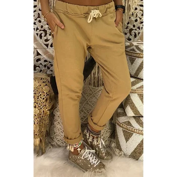 

Autumn Casual Pants Women Plus Size 5XL Elastic Waist Harem Pants Loose Drawstring Trousers Women Pantalon Mujer SJ3450V