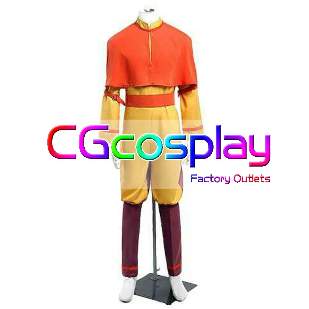 CGCOS Express The Legend of Korra Avatar The Last Airbender Avatar Aang Game Cos Cosplay Costume Uniform Helloween Custom-made