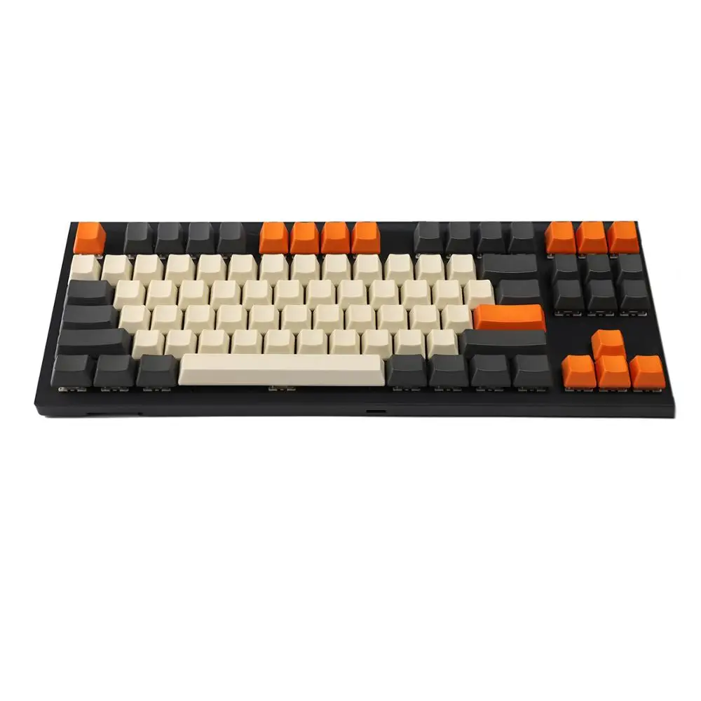 YMDK Carbon 61 87 104 топ с печатью пустой набор ключей толстый PBT OEM профиль колпачки для