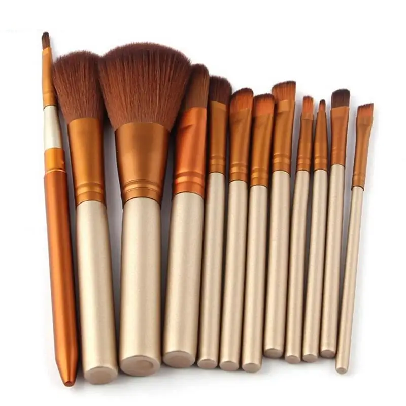 

12pcs/set Professional Make Up Brush Brushes Set Makeup Foundation Blusher Face Powder Make Up Brush Set