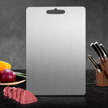 

Stainless Steel Chopping Blocks Cutting Boards For Food Fruit Vegetable Kitchen Antibacterial Odorless Cutting Board