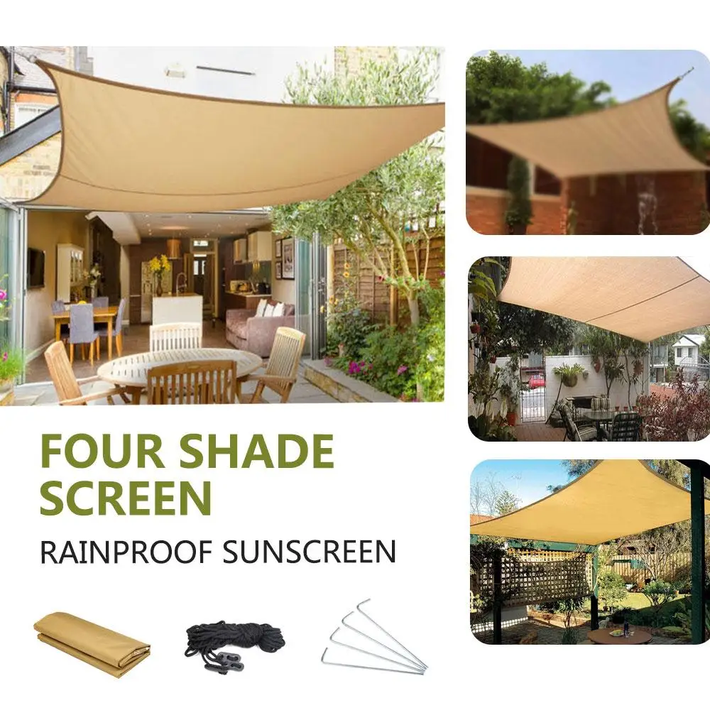 European Custom Any Size Sun Shade Sail HDPE 185GSM 95 Shading Net