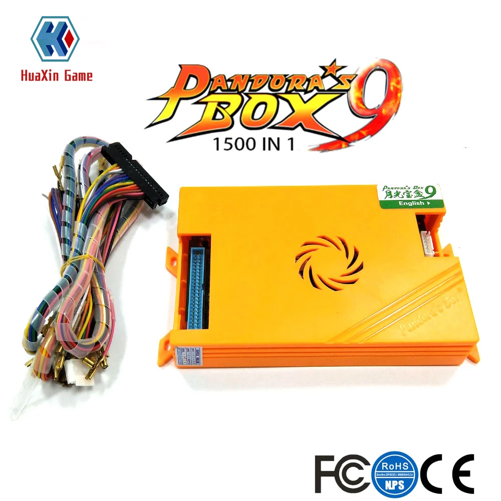 Caja Pandora 9 1500 en 1 familia de juegos de Arcade placa base multijuego Pcb HDMI VGA Joystick Us