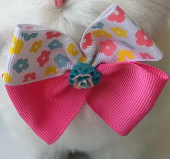 

(100pc/lot) 2019 New Pet Dog Ribbon cute pink Bow Bowties New Arrival Ties Cute Dog Bow Tie Dog Grooming Supplies YY22801