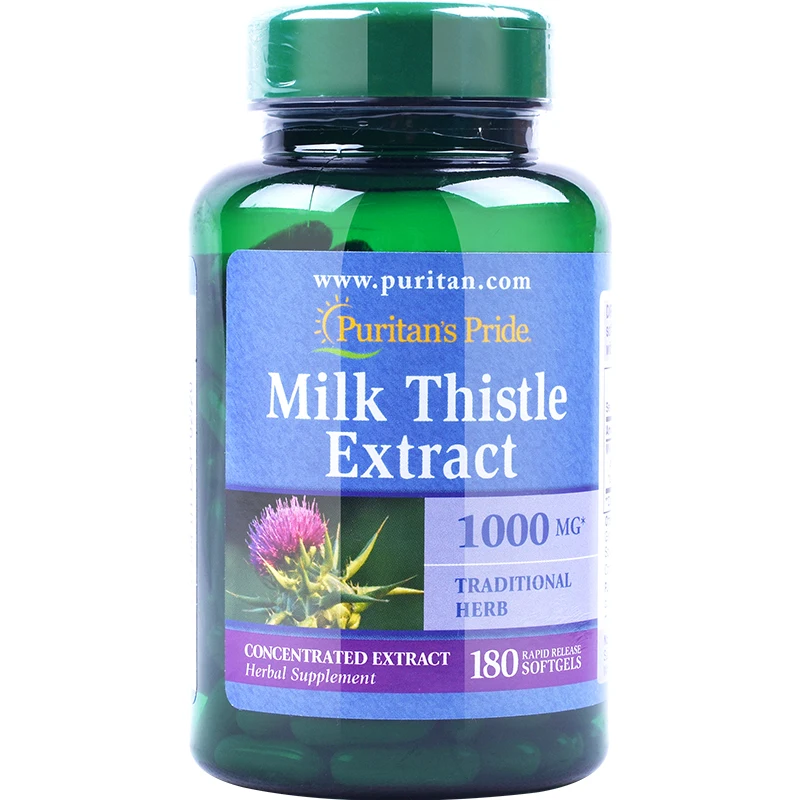 

Free shipping Mike thistle extract 1000 mg/180 pcs