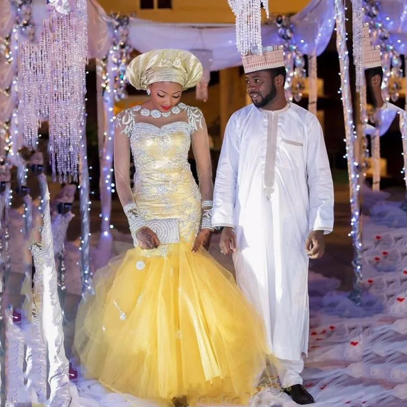 Abendkleider Lang Mit Arm арабские платья великолепное длинное вечернее платье с кристаллами Золотое женское платье русалки