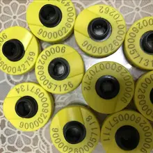 READELL 134,2 кГц ISO11784 ISO11785 rfid Ушная бирка для животных, крупного рогатого скота, овец, свиней 100 шт./лот