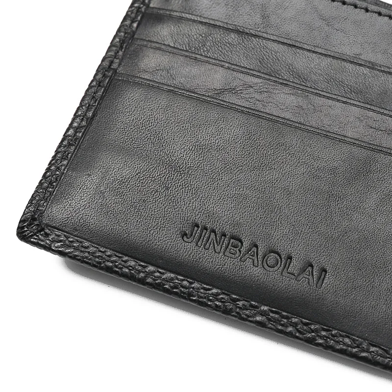 JINBAOLAI, мужские кошельки из натуральной кожи, Аллигатор, карман для монет, Короткий Мужской кожаный кошелек, держатель для карт, высокое качество, мужской кошелек