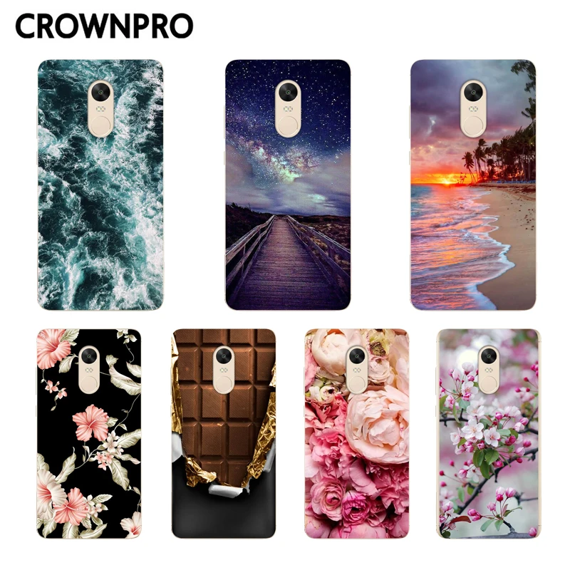 

Crownpro For Xiaomi Redmi Note 4 Global Version Soft Silicone TPU Case For Xiaomi Redmi Note 4X 3G+32GB Cover Cases