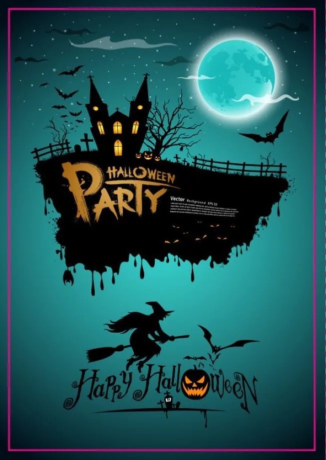 

Free Shipping Over $12, Creative Fun Halloween Gift,Castle&Bats&Witch Rectangle Metal Fridge Magnet 831