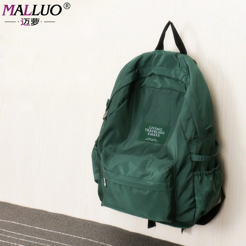 MALLUO Fashion Women Backpack For teenagers Girls 2017 Backpacks Black Backpacks Female boys Bags Ladies Backpack high quality