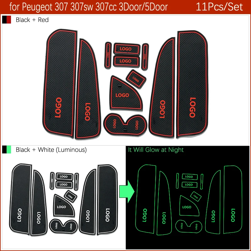 Противоскользящий резиновый подстаканник для Peugeot 307 308 T9 301 508 2011 2012 2013 2014 2015 2016 2017