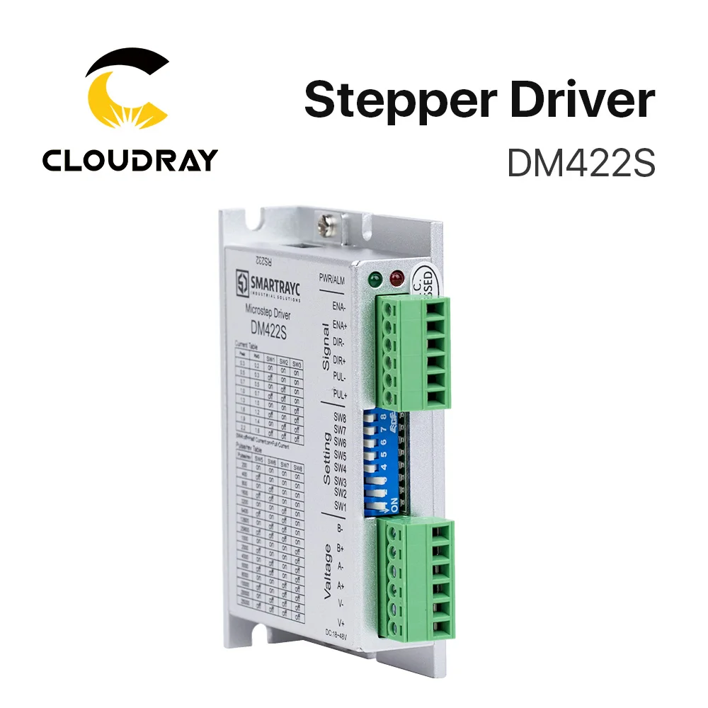 Cloudray 2-фазный шаговый мотор драйвер DM422S поставить Напряжение 18-48VDC Выход 0,3-2.2A ток