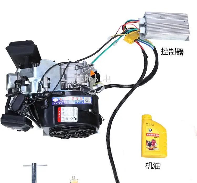 Faixa de Roda de Carro Elétrico de Três-quatro-rodas Range Extender Totalmente Automática Rotor Interno 48 v Gasolina Carregamento Gerador 5kw Range extender totalmente automática 5kw rotor interno
