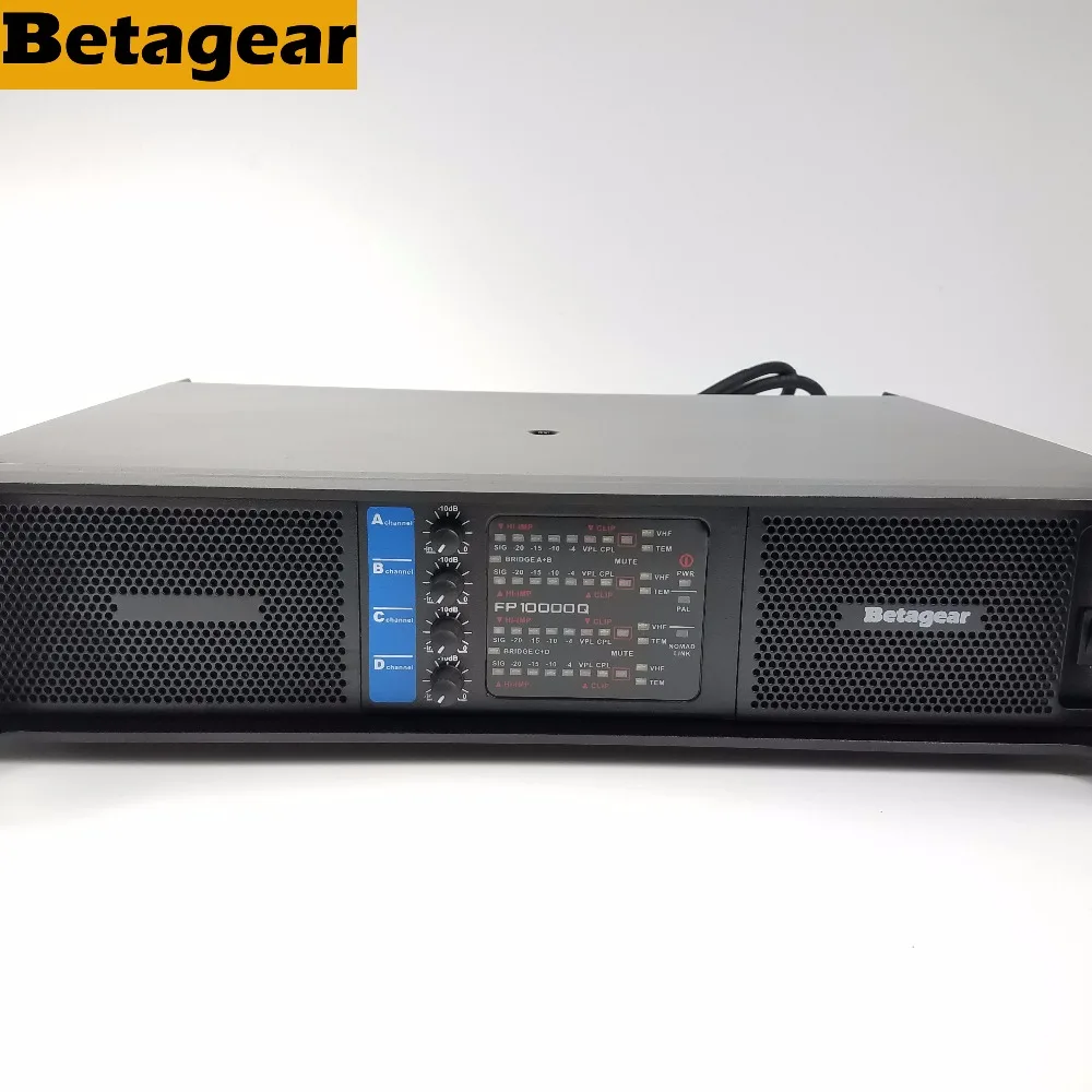 US $619.00 Betagear PF 10000q 2500W4 Channel Power Amplifier Professional Fp Subwoofer Amplifier Line Array Amplifiers Audio Amplificador