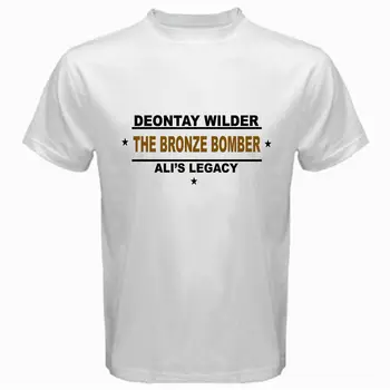 

Deontay Wilder The Bronze Bomber Ali's Legacy Heavyweight Champ T Shirt White T-Shirts Short Sleeve Leisure Fashion Summer