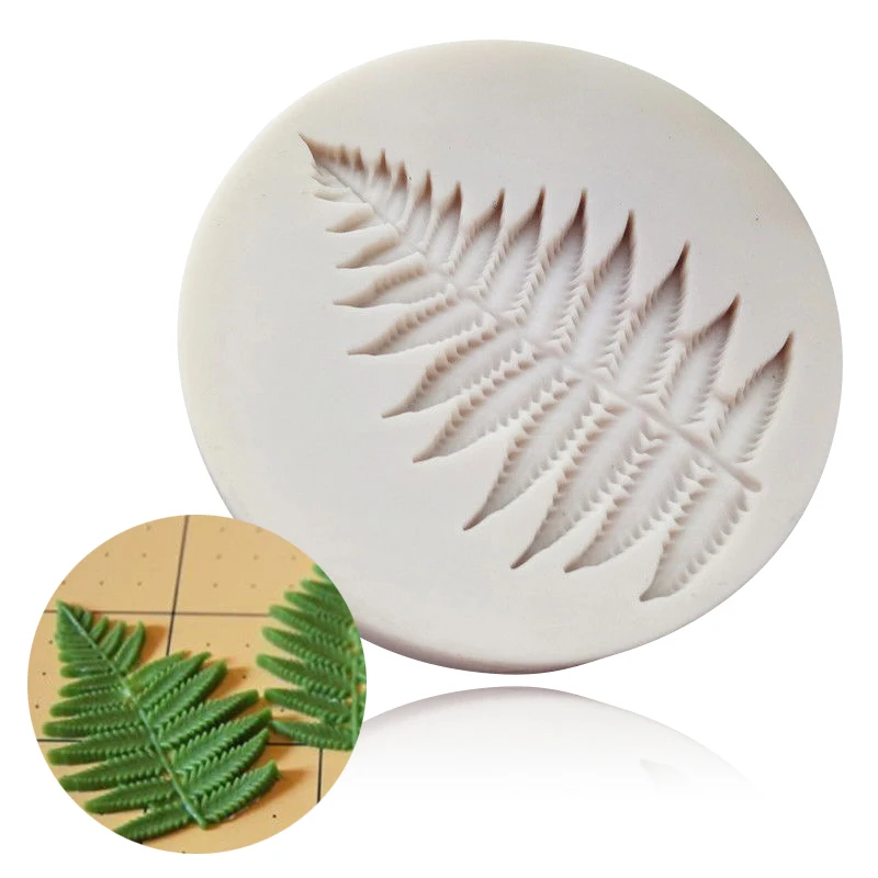 DIY Leaf Shape Silicone Fondant Cake Mould Flexible Sugar Craft Baking Mold Decor mold tools