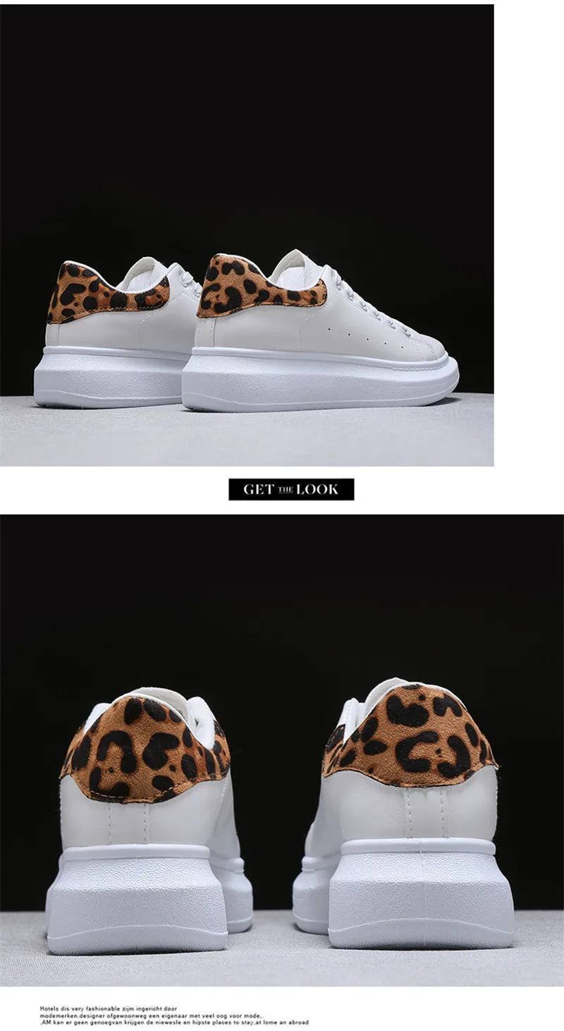 2020 New Spring Tenis Feminino Lace up White Shoes Woman PU Leather Leopard Female Shoes Casual Women Shoes Sneakers Big Size 41 2020 New Spring Tenis Feminino Lace up White Shoes Woman PU Leather Leopard Female Shoes Casual Women Shoes Sneakers Big Size 41